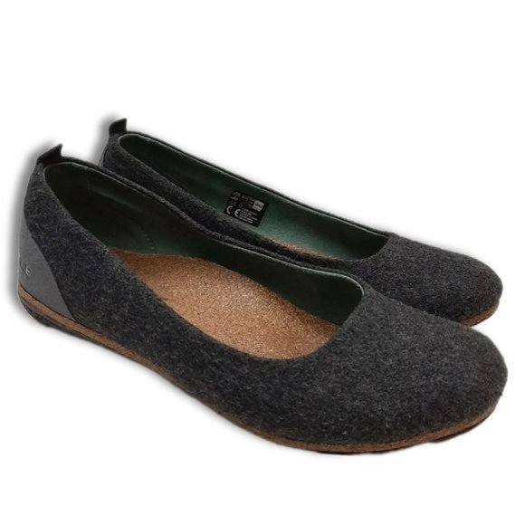 SOLE X RECORK Grace Carbon Neutral Slip-On Comfort Flat Shoes Grey Sz 6.5 - Picture 1 of 14